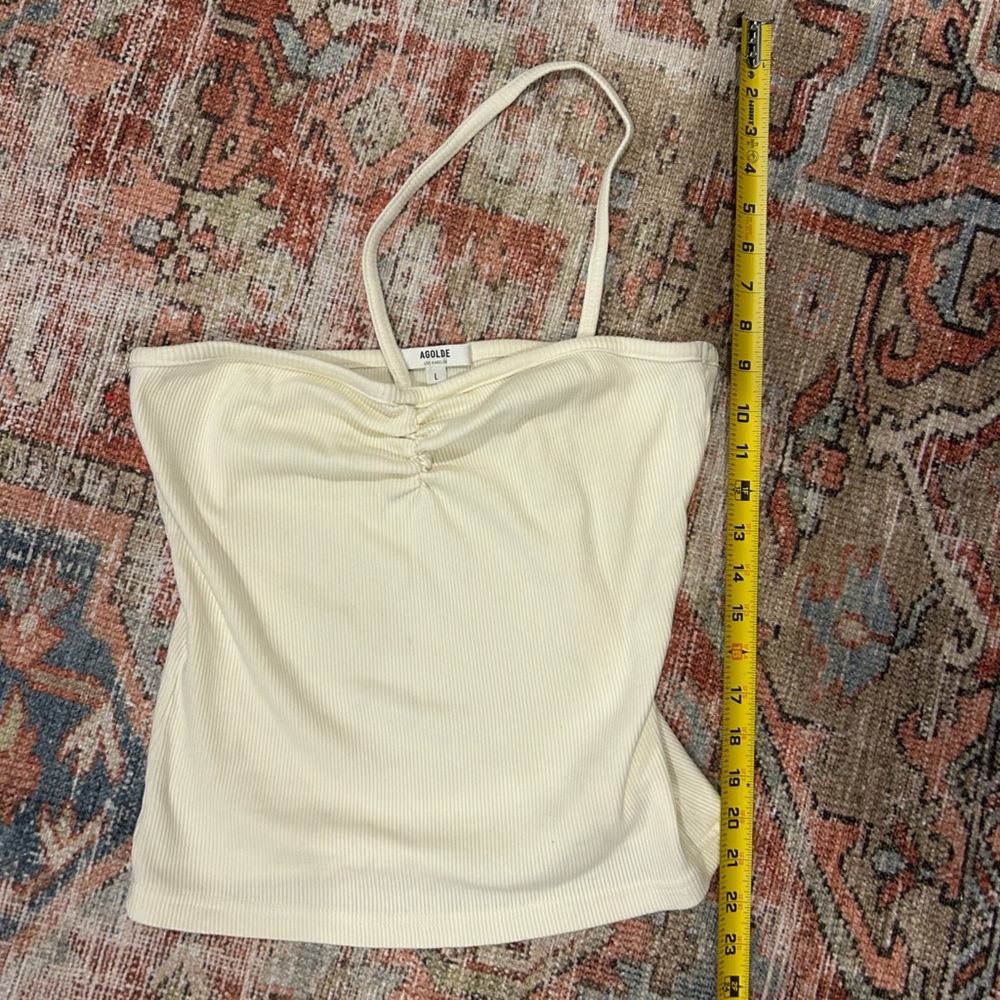 Agolde Cream Tank Top